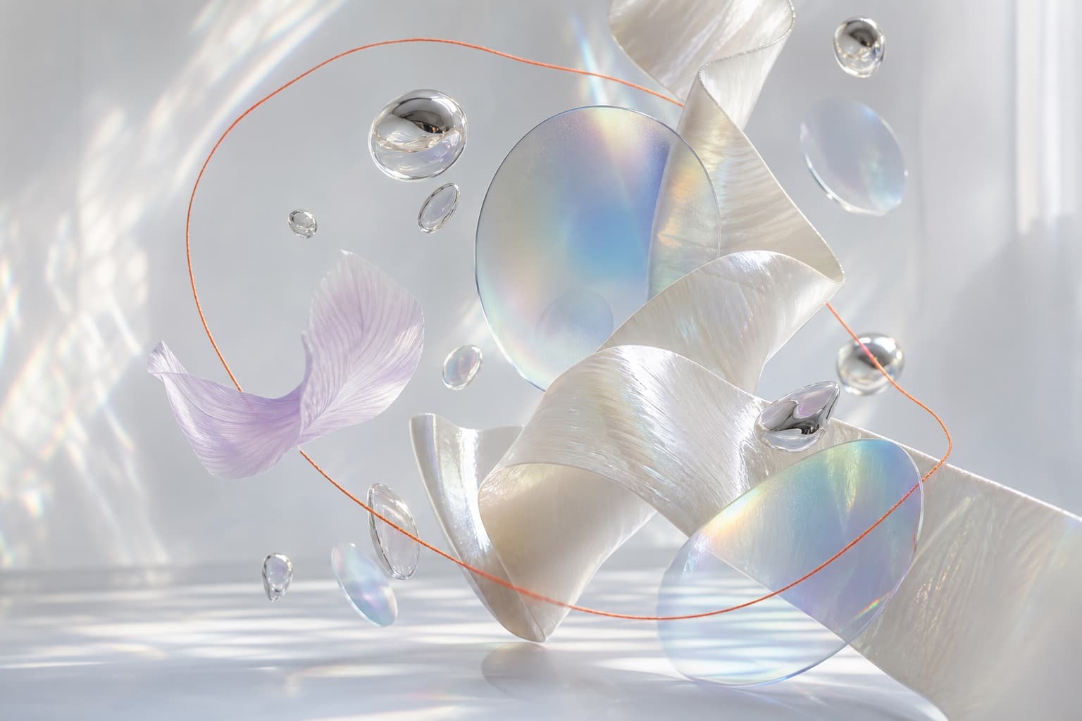 Pearl wedding website art direction